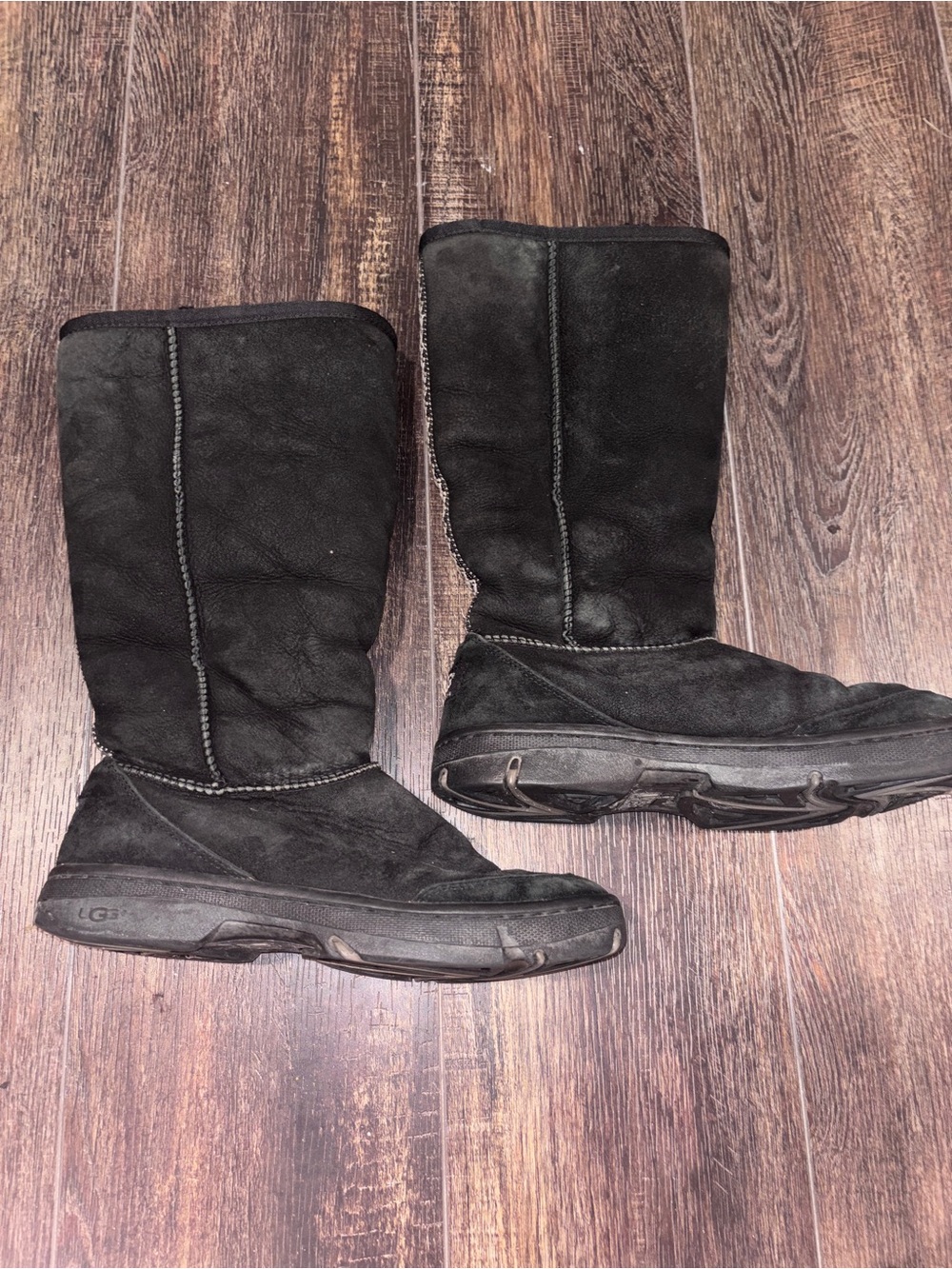 Ugg Australia Ultimate Tall Tasman Braid 5340 Black Suede Boots